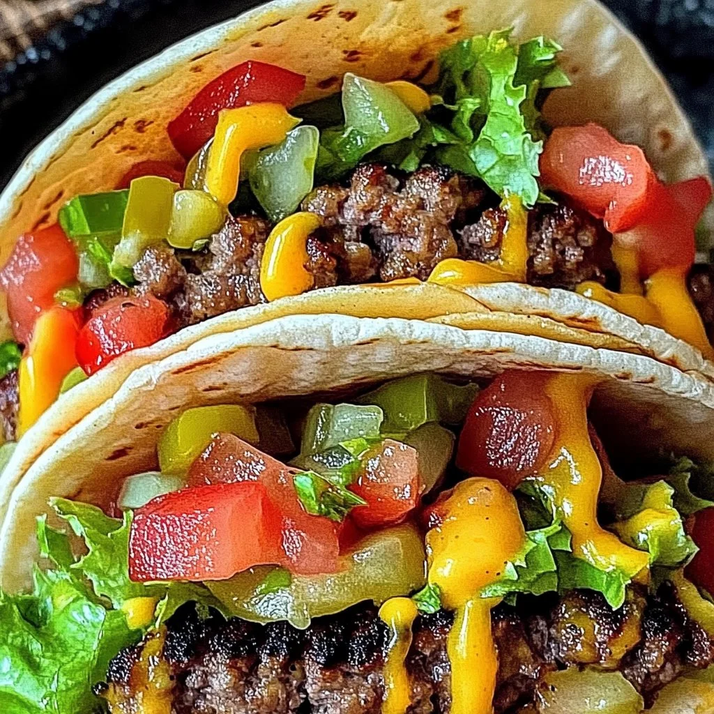 Irresistible Smash Burger Tacos