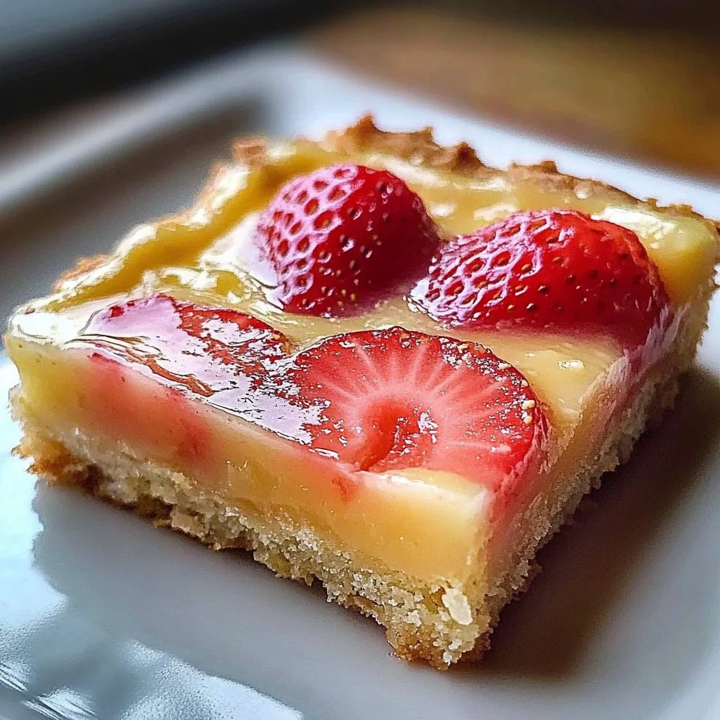 Irresistible Strawberry Lemon Bars