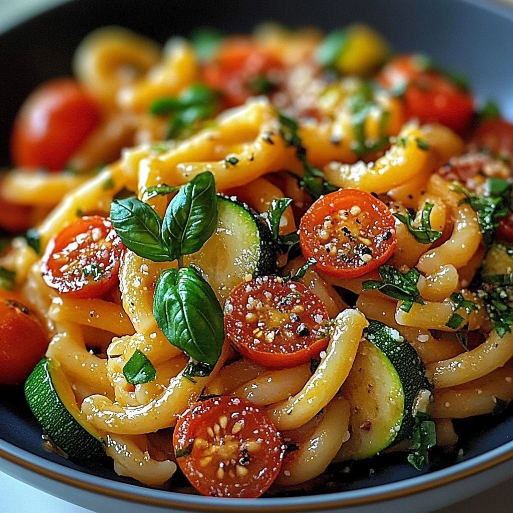 Irresistible Tomato Zucchini Pasta