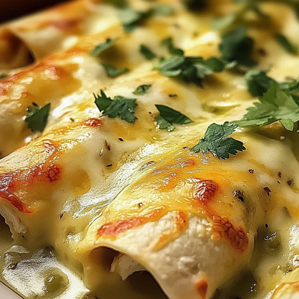 Irresistible White Chicken Enchiladas