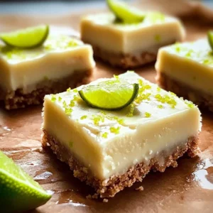 Delicious white chocolate key lime bars with a creamy texture and lime zest