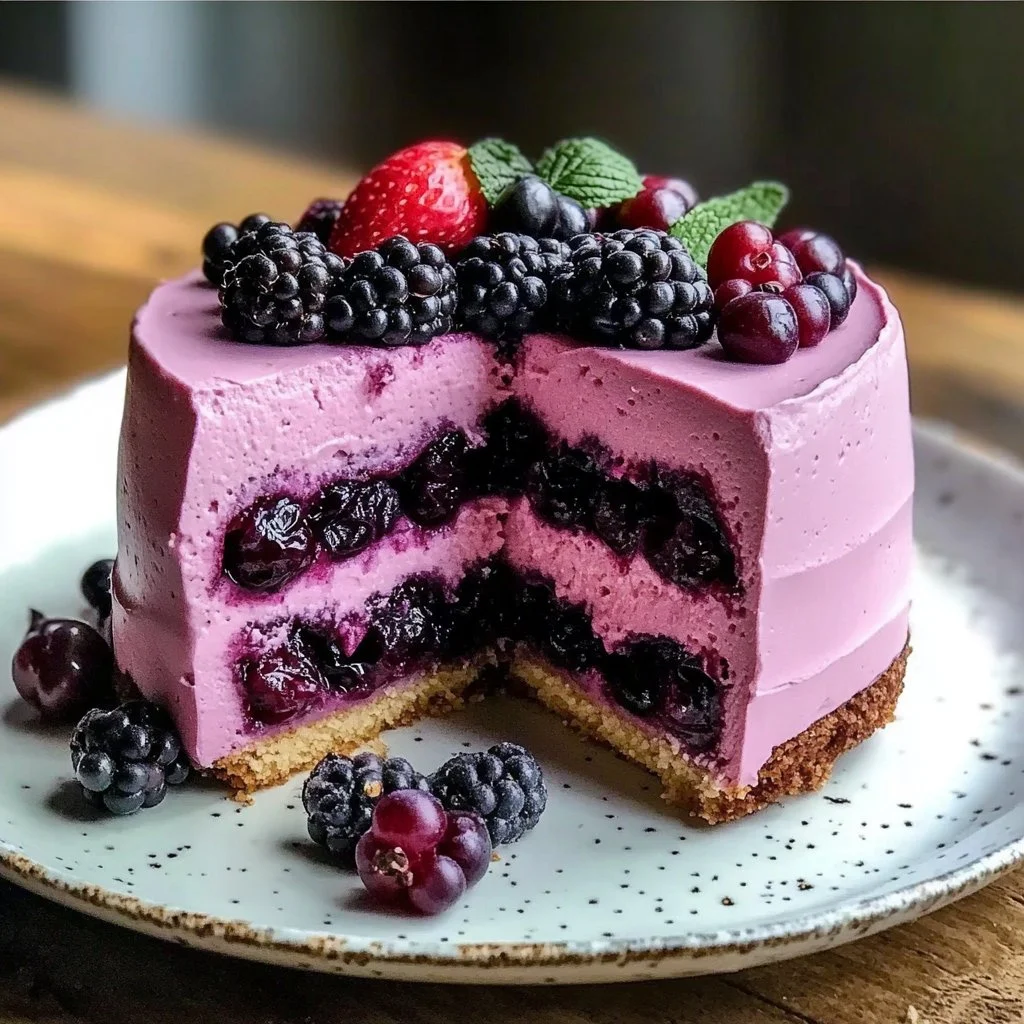 Mulberry Mousse Cake Filling