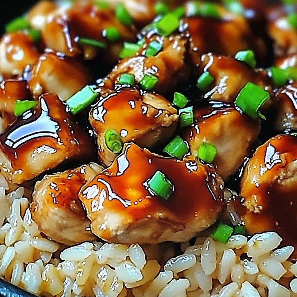 One-Pan Honey BBQ Chicken Rice with vibrant vegetables and sauce