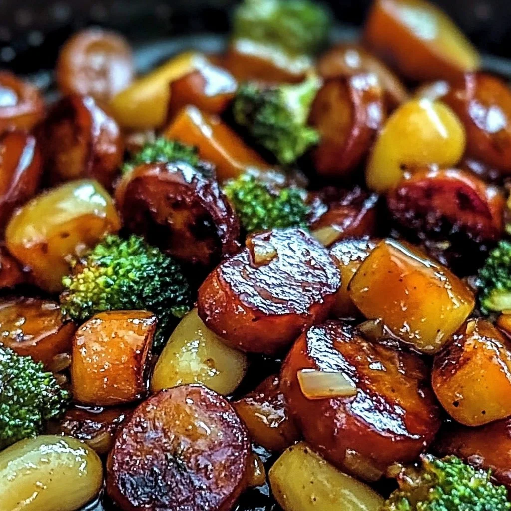 One-Pan Honey Garlic Kielbasa & Veggies: Easy Family Delight