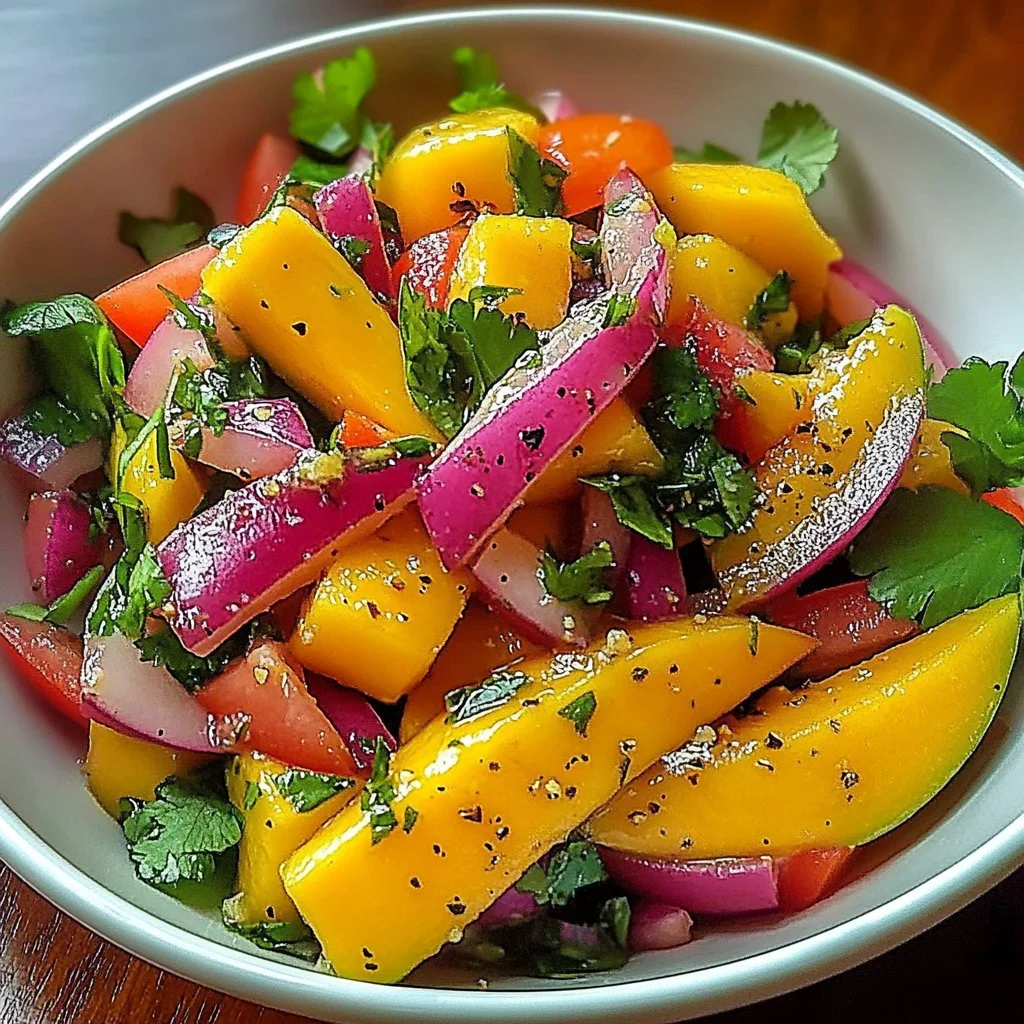 Refreshing Mango Salad Recipe with Lime Dressing